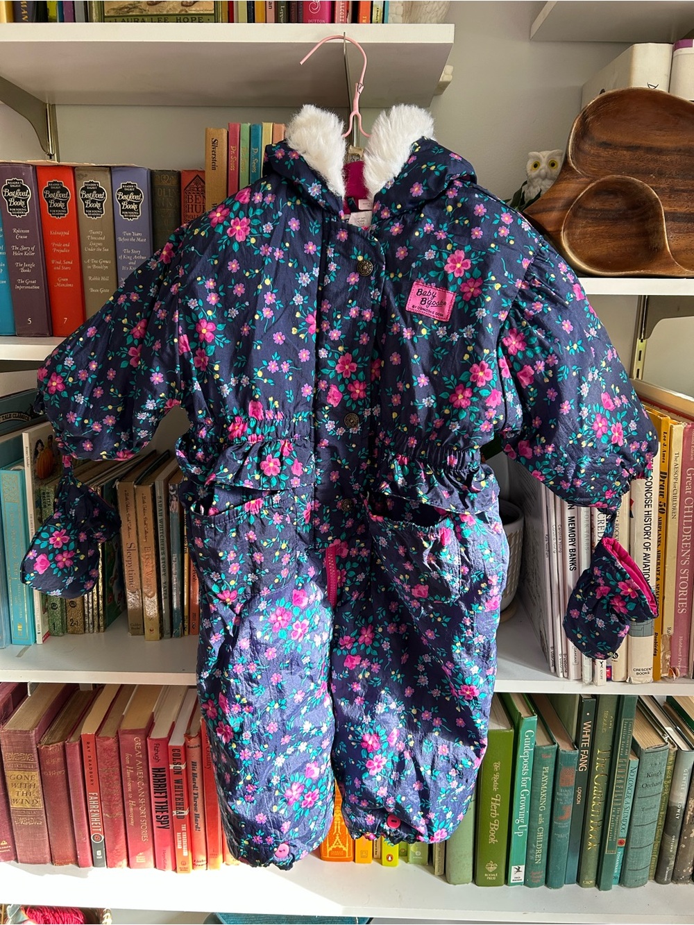 OshKosh B'gosh Navy Floral Jacket with Pink Flowers